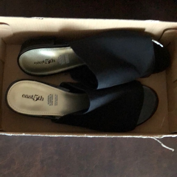 east 5th Womens Sage Slide Sandals Black Size 8.5 - Picture 2 of 8